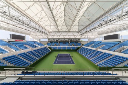 9 分鐘開合！上海旗忠網球中心 2 號館膜結構穹頂，147 天鑄就網壇新地標